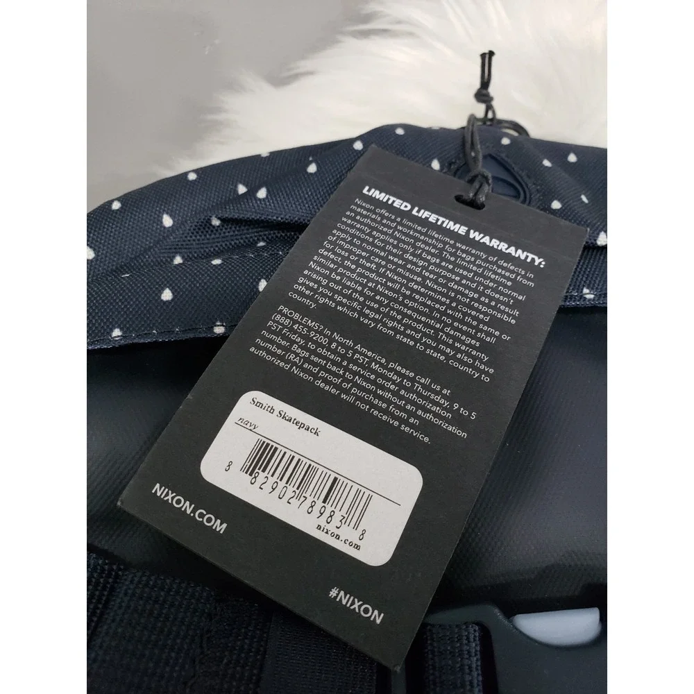 NEW - NIXON Smith Skatepack II Backpack navy blue